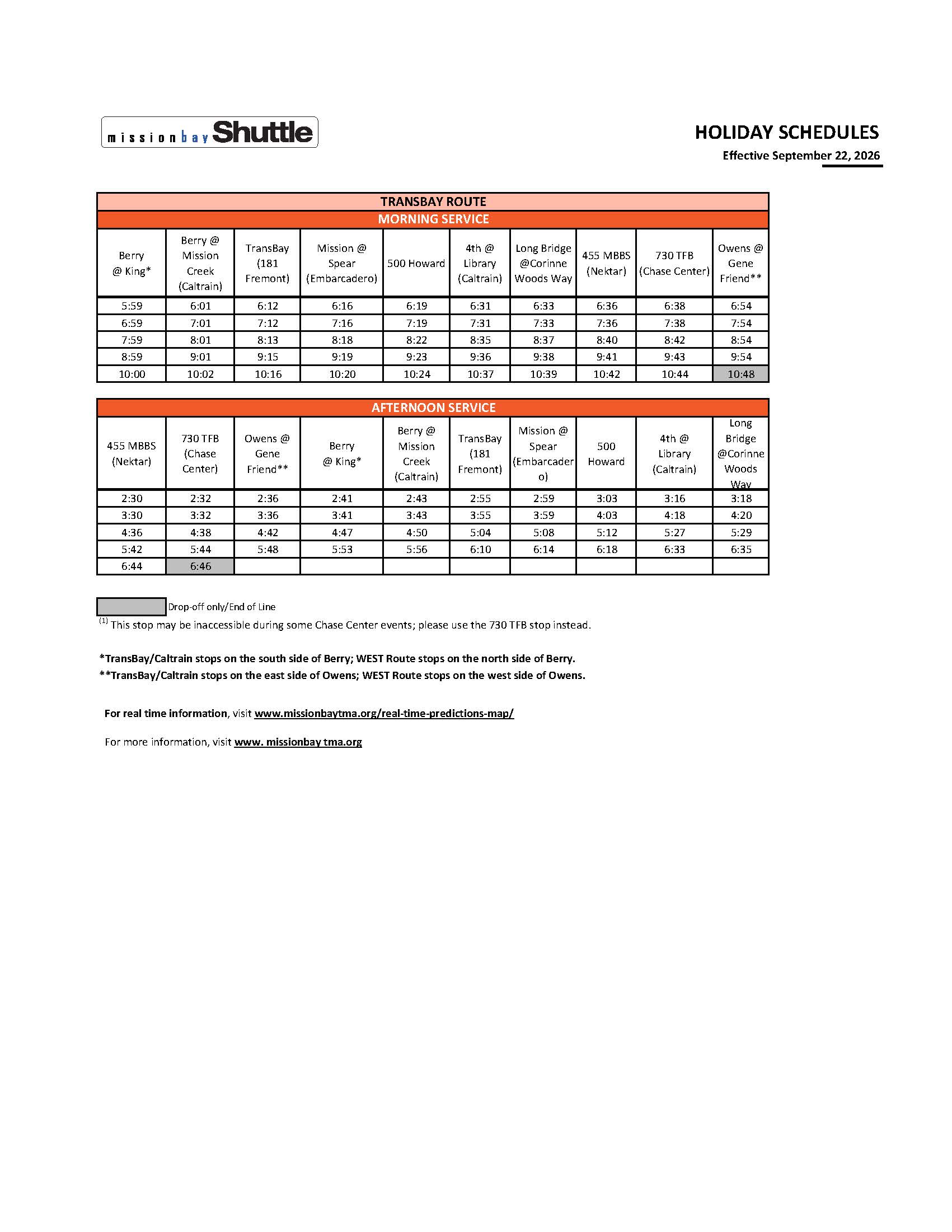 2026-09-22-Timetable-Holiday Schedule-TransbayCaltrain Route v17_Page