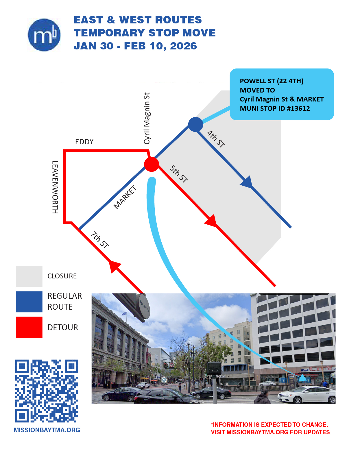 Mission Bay Shuttle.Detours.SUPERBOWL 2026 map